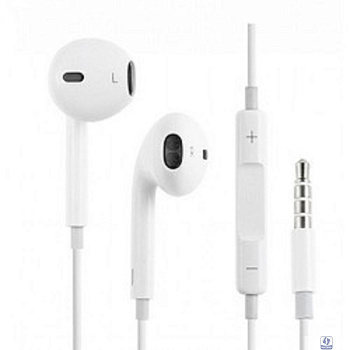 Apple EarPods with Remote and Mic  (3.5мм) MNHF2ZM/A MWU53ZM/A