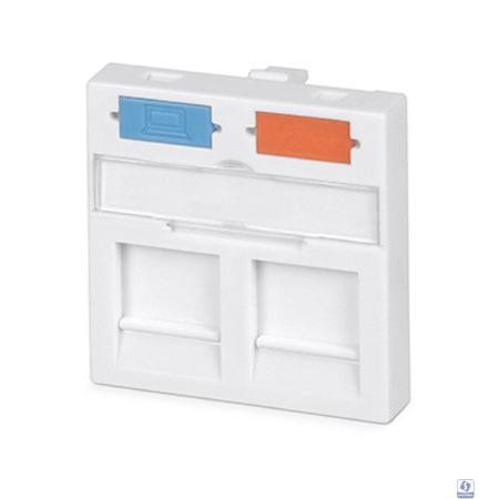 Cabeus FP-45-2M Вставка 45x45 (Mosaic) для 2 модулей формата Keystone Jack