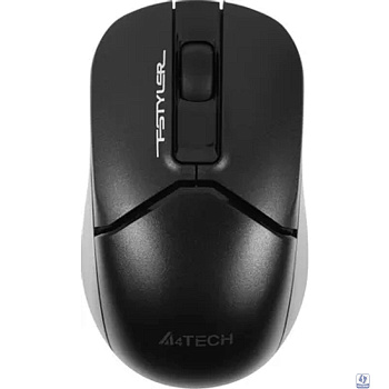 A-4Tech Мышь Fstyler FB12 черный оптическая (1200dpi) беспроводная BT/Radio USB (3but) [1595331]