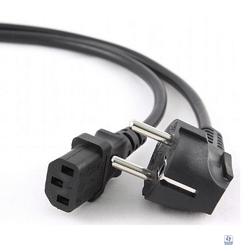 Cablexpert Кабель питания 1.8м, Schuko- C13, 3х1кв.мм, черный, с заземлением, пакет (PC-186-1-1.8M)