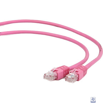 Патч-корд UTP Cablexpert PP12-5M/RO кат.5e, 5м, литой, многожильный (розовый)