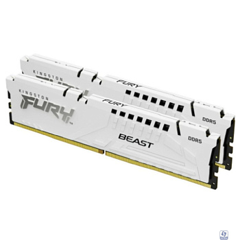 Kingston 64GB 5200MT/s DDR5 CL40 DIMM (Kit of 2) FURY Beast White XMP KF552C40BWK2-64