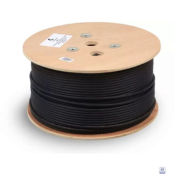 Cabeus FTP-4P-Cat.5e-SOLID-OUT-PE-UV Кабель витая пара экранированная FTP (F/UTP), категория 5e, 4 пары (24 AWG), одножильный, экран - фольга, для внешней прокладки, PE-UV (305 м)
