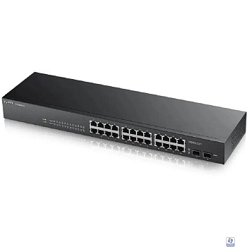 ZYXEL GS1900-24-EU0102F Smart коммутатор GS1900-24, Rack 19U, 24xGE, 2xSFP, бесшумный