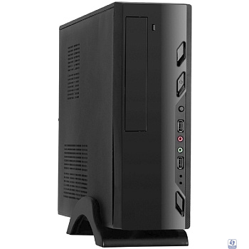 Exegate EX268694RUS Корпус MiniITX Exegate MI-208 Black, miniITX/mATX, <M350, 80mm>, 2*USB, Audio