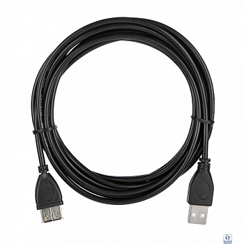 Кабель ACD Кабель ACD-U2AAF-30L |ACD-U2AAF-30L| USB 2.0, A male - A feмale, ТТХ: |ACD-U2AAF-30L| (7/0.12BC+PE)*1P+(7/0.12BC+PE)*2C+7/0.12BC+AL+PVC OD4.0, Черный, 3м (742064)