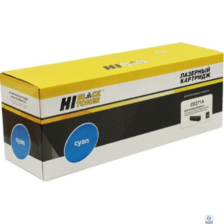 Hi-Black CE271A Картридж для HP CLJ CP5520/5525/Enterprise M750, Восстанов, C, 15K