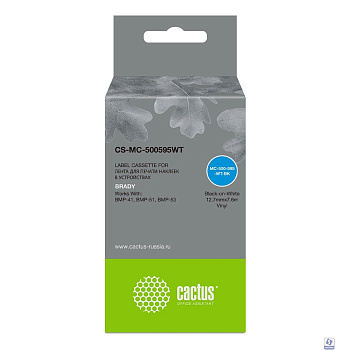 Картридж ленточный Cactus CS-MC-500595WT черный для Brady BMP-41/BMP-51/BMP-53-PC-Linked