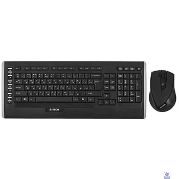 A-4Tech Клавиатура + мышь 9300F, беспроводная, черный, USB [618555]