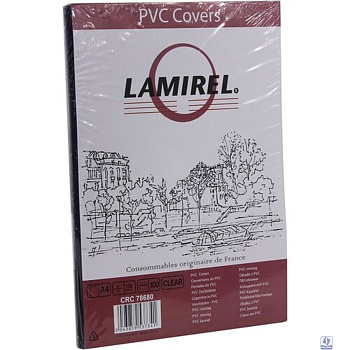 Lamirel Обложки Transparent LA-78680(01) (A4, PVC, прозрачные, 150мкм, 100шт.)