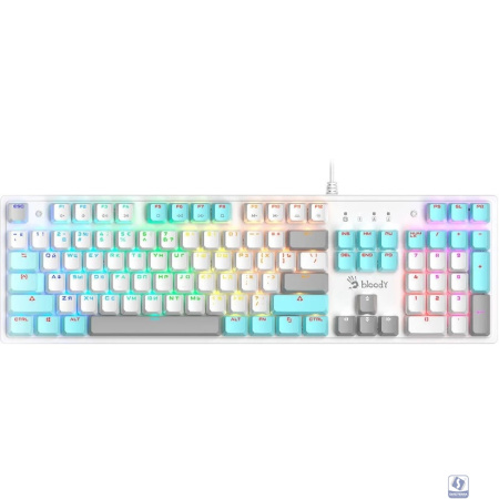Клавиатура A4Tech Bloody S510N механическая белый USB for gamer LED [1774484]