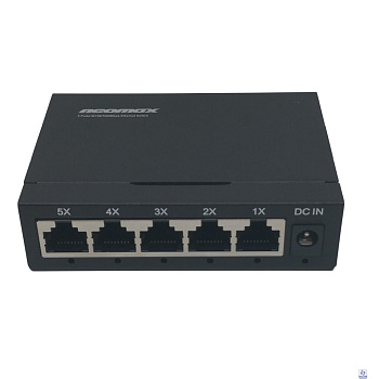 NEOMAX неуправляемый коммутатор NMS-105P-1000-S, 5 портов 1000 Mbps, металл