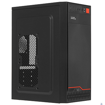 Корпус KingPrice KPCC-MD201 черный без БП ATX 1x80mm 4x120mm 2xUSB2.0 audio