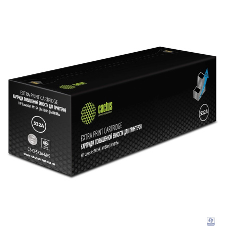 Картридж лазерный Cactus CS-CF532A-MPS CF532X желтый (2700стр.) для HP CLJ Pro M154a/M154nw/MFP M180n/M180nw/M181fw