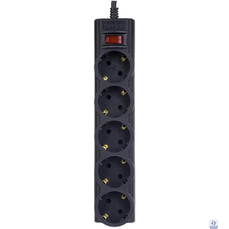 Perfeo Сетевой фильтр "POWERX", PF_A4716  (3,0м, 5 розеток, черный)
