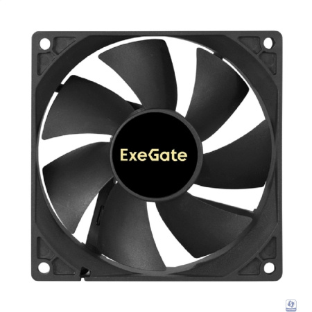 Exegate EX297051RUS Вентилятор 12В DC ExeGate ExtraSilent ES09225B3P (92x92x25 мм, 2-Ball (двойной шарикоподшипник), 3pin, 2000RPM, 25dBA)