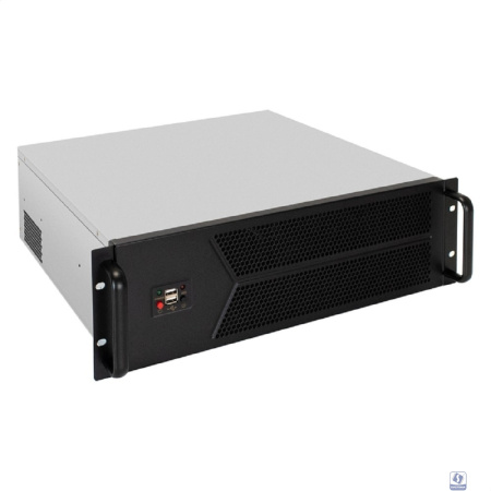 Exegate EX298403RUS Серверный корпус ExeGate Pro 3U450-12 <RM 19", высота 3U, глубина 450, БП 1U-900ADS, 2*USB>