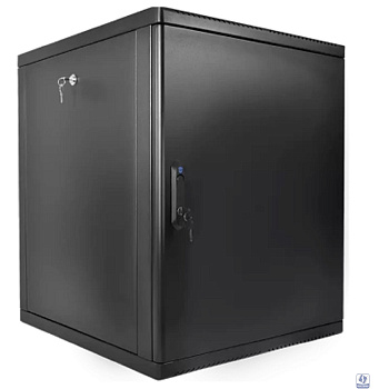 ЦМО Шкаф телекоммуникационный настенный разборный 12U (600 x 520) съемные стенки, дверь металл, цвет черный (ШРН-М-12.500.1-9005)