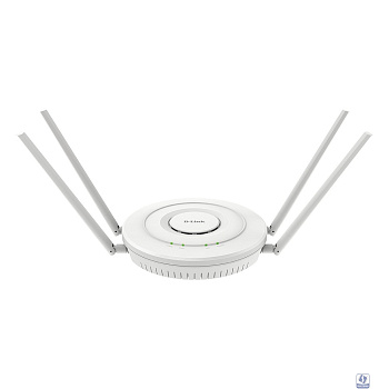 D-Link DWL-6610APE/B1A Беспроводная двухдиапазонная унифицированная точка доступа AC1200 с поддержкой PoE и 4 внешними съемными антеннами