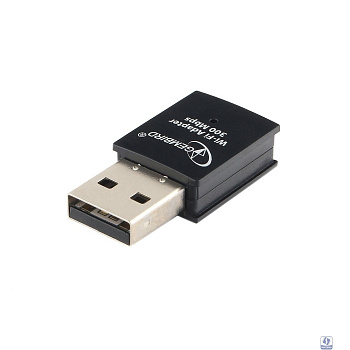 Gembird Сетевой адаптер WiFi 300 Мбит, мини, USB, 802.11b/g/n, RTL8192EU (WNP-UA-005)