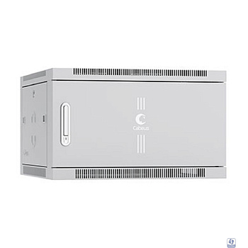 Cabeus SH-05F-6U60/60m Шкаф телекоммуникационный настенный 19" 6U 600x600x368mm (ШхГхВ) дверь металл, цвет серый (RAL 7035)