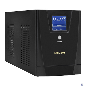 Exegate EX292637RUS ИБП ExeGate SpecialPro Smart LLB-3000.LCD.AVR.2SH.4C13.RJ.USB <3000VA/1800W, LCD, AVR,2*Schuko+4*C13,RJ45/11,USB, металлический корпус, Black>