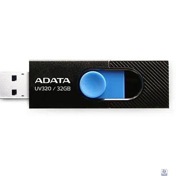 A-DATA Flash Drive 32GB  <AUV320-32G-RBKBL> UV320, USB 3.2, черный/голубой