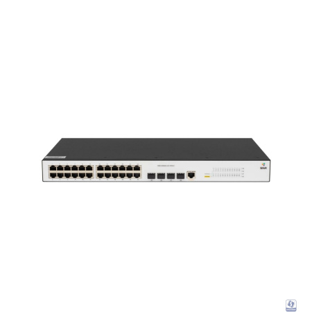 SNR-S2982G-24T-POE-E Управляемый гигабитный PoE коммутатор уровня 2, 24 порта 10/100/1000Base-T с поддержкой PoE, 4 порта 100/1000Base-X (SFP), бюджет PoE 370 Вт, встроенный БП ~220V AC.