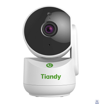 Tiandy TC-H342A Spec:I2W/WIFI/Eu/4mm компактная поворотная домашняя, 4Мп, 2560х1440@20к/c, DWDR, цвет: 0.02лк, S+265, H.265(HP), S+264, H.264(HP, MP, BP), объектив 4мм, встроенные микрофон и динамик, 
