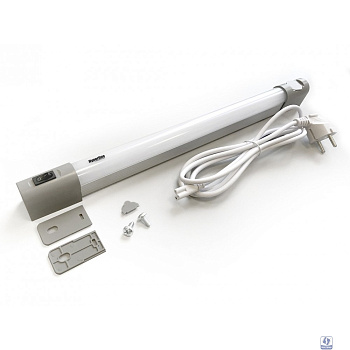 Hyperline TL19-LED-10W-EU Осветительная панель 19 дюймов, LED 10W, 110/220V, 19 дюймовое крепление+ магнитное крепление, 485х31х48мм, длина кабеля 2м, евровилка