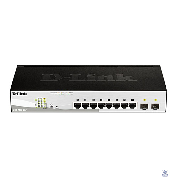 D-Link DGS-1210-08P/G3A Управляемый L2 коммутатор с 8 портами 10/100/1000Base-T и 2 портами 1000Base-X SFP (8 портов PoE 802.3af/at, PoE-бюджет 65 Вт)