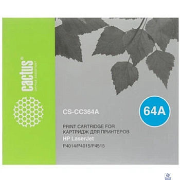 CACTUS CC364A Картридж (CS-CC364A) для LaserJet P4014/P4015/P4515, черный, 10000 стр.