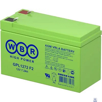 WBR Батарея GPL1272 F2 (12V/7,2Ah)