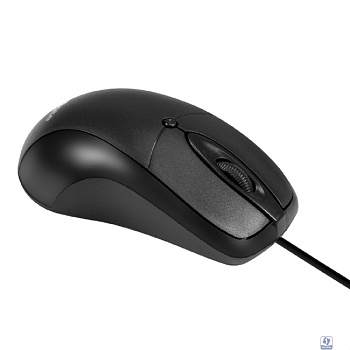 Exegate EX298195RUS Мышь ExeGate Professional Standard B100 (USB, оптическая, 1000dpi, 3D, 3 кнопки и колесо прокрутки, длина кабеля 1,5м, черная, Color Box)