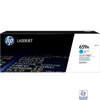 Картридж лазерный HP 659A W2011A голубой (13000стр.) для HP LJ M856/M776
