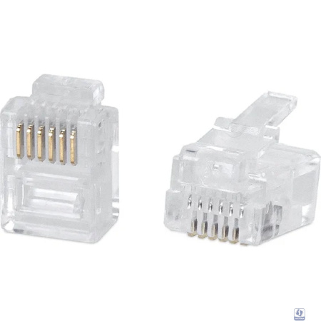 Cabeus 6P6C Телефонный коннектор RJ-12