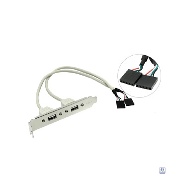 Espada Планка в корпус USB2.0 -2 порта, (EBRCT-2PrtUSB2) (39007)