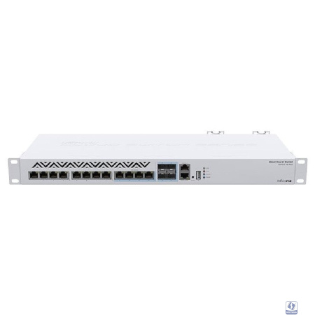 MikroTik CRS312-4C+8XG-RM Коммутатор управляемый, Cloud Router Switch (L3) 8х 1G/2.5G/5G/10G RJ45,  4х 10G RJ45/SFP+ with RouterOS L5, 1U rackmount enclosure