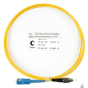 Cabeus FOP(s)-9-SC-FC-1,5m Шнур оптический simplex SC-FC 9/125 sm 1,5м LSZH