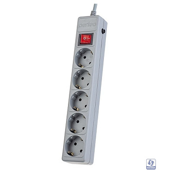 Perfeo Сетевой фильтр "POWER+",PF_A4663  (5,0м, 5 розеток, серый (PF-PP-5/5,0-G))