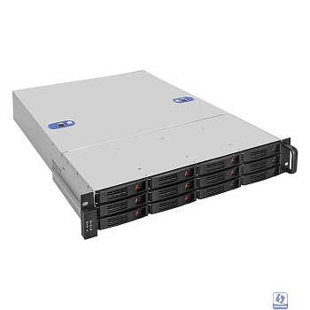 Exegate EX293409RUS Серверный корпус ExeGate Pro 2U660-HS12 <RM 19", высота 2U, глубина 660, БП 2U-1080ADS, 12xHotSwap>