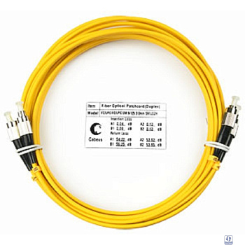 Cabeus FOP(d)-9-FC-FC-5m Шнур оптический duplex FC-FC 9/125 sm 5м LSZH