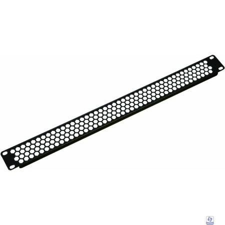 ЦМО Фальшпанель в шкаф 19" 1U перфорированная, цвет черный (ФП-1.4-9005)