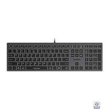 Клавиатура A4Tech Fstyler FX60 серый USB slim LED (FX60 GREY / NEON)