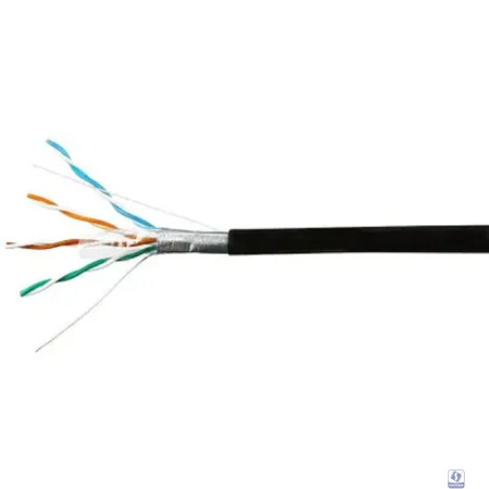 SkyNet Кабель Standart FTP outdoor 4x2x0,48, медный, FLUKE TEST, кат.5e, однож., 100 м, box, черный [CSS-FTP-4-CU-OUT/100]