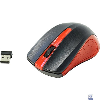 Oklick 485MW black/red optical (1200dpi) cordless USB (2but) [997828]