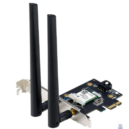 Повреждение упаковки ASUS PCE-BE6500 Беспроводной трехдиапазонный PCI Express адаптер BE6500 + Bluetooth 5.4, внешняя съемная антенна, Wi-Fi 7 (be)