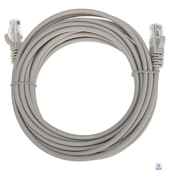 Rexant (02-0100-5) Патч-корд U/UTP, CAT 5e, RJ45-RJ45, 26AWG, LSZH, серый, 5м