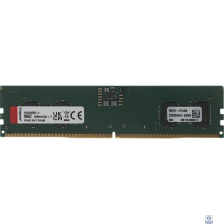 Kingston DDR5 DIMM 8GB 5600MHz KVR56U46BS6-8 Valueram RTL PC5-44800 CL46 288-pin 1.1В single rank Ret