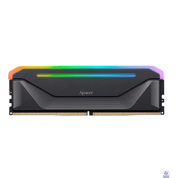 Оперативная память Apacer  DDR5 16GB 6400MHz DIMM NOX RGB Black Gaming Memory CL36 2048x8 1.35V Heat Sink (Retail) 3 years (AH5U16G64C652NBAA-1)